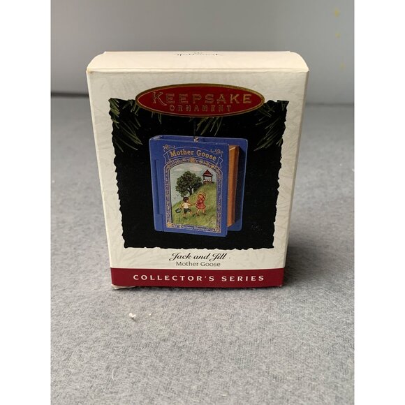 Hallmark Keepsake Ornament 1995 Mother Goose Jack & Jill Collectors Series Minia - Picture 5 of 7